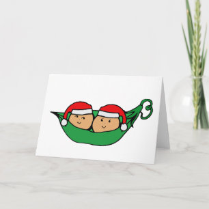 Tarjeta Festiva Gráfico de Navidades Twin Pod