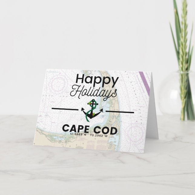 Tarjeta Festiva Gráfico de vacaciones felices - Caod de Cabo (Anverso)