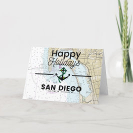 Tarjeta Festiva Gráfico de vacaciones felices - San Diego