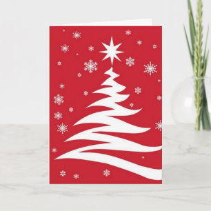 Tarjeta Festiva Gráficos rojos para Navidades -