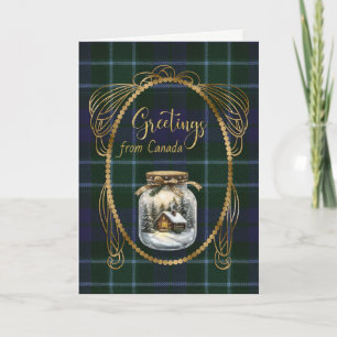 Tarjeta Festiva Graham Menteith Scottish Tartan Greetings
