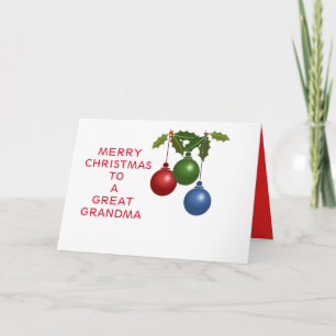 Tarjeta Festiva Gran abuela de las chucherías festivas