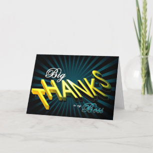 Tarjeta Festiva Gran agradecimiento de la explosión de gratitud de