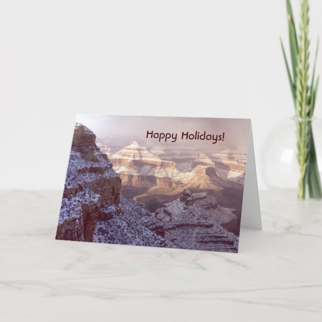 Tarjeta Festiva Gran Cañón / Felices Fiestas! (Anverso)