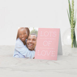 Tarjeta Festiva Gran carta de El día de San Valentín de amor - Bub