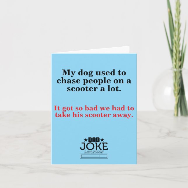 Tarjeta Festiva Gran Chiste de papá (Anverso)