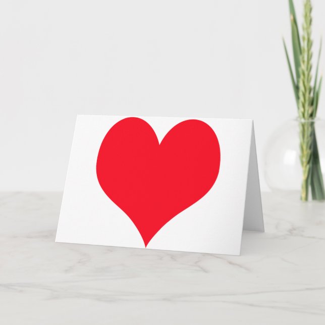 Tarjeta Festiva Gran Corazón de Amor (Anverso)