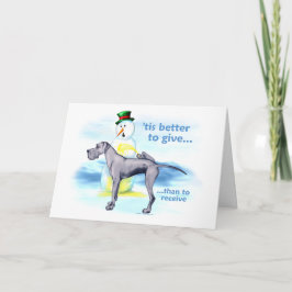 Tarjeta Festiva Gran Dane BTG Blue UC