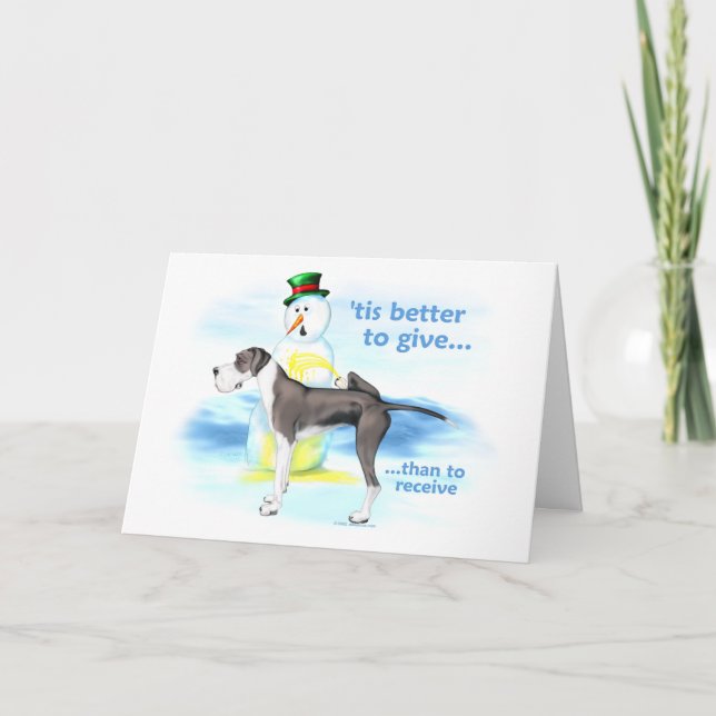 Tarjeta Festiva Gran Dane BTG Mantle UC (Anverso)