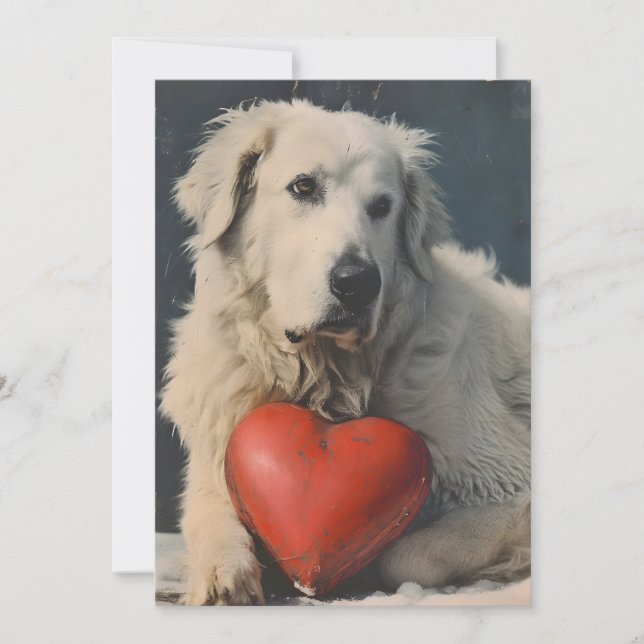 Tarjeta Festiva Gran El día de San Valentín de los Pirineos (Anverso)