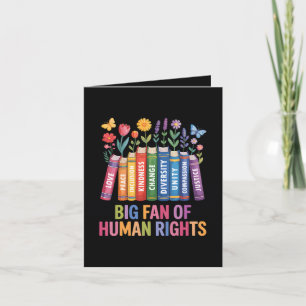 Tarjeta Festiva Gran fan de los derechos humanos