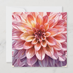 Tarjeta Festiva Gran Flor