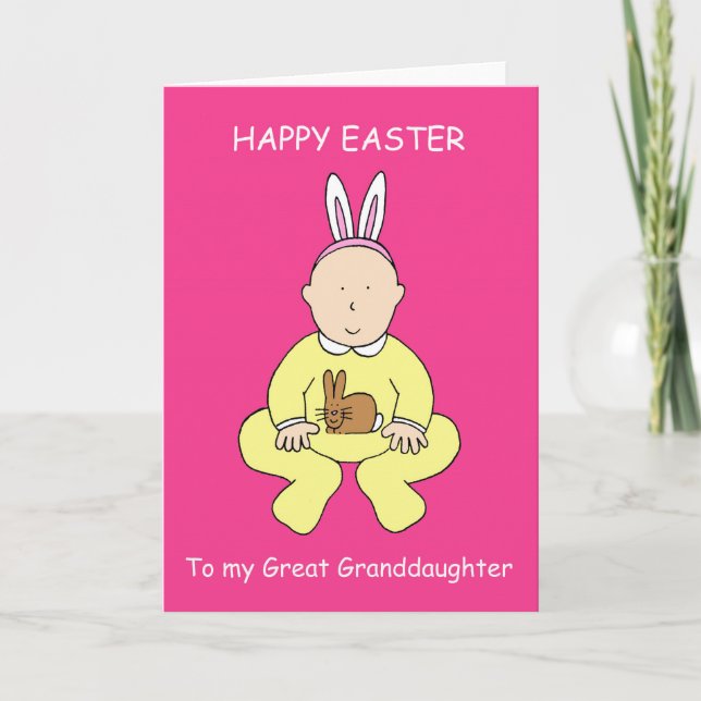 Tarjeta Festiva Gran nieta feliz de Pascua (Anverso)