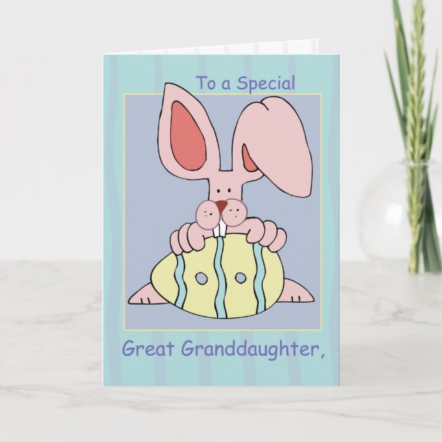 Tarjeta Festiva Gran Nieta, Pascua Resistible (Anverso)
