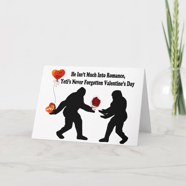 Tarjeta Festiva Gran pie recuerda El día de San Valentín (Anverso)