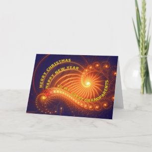 Tarjeta Festiva Grandes abuelos, un deseo de Navidades