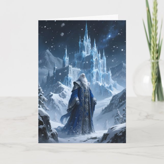 Tarjeta Festiva Grandfather Frost Christmas (Anverso)