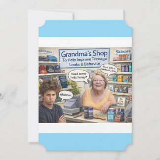 Tarjeta Festiva Grandmas shop