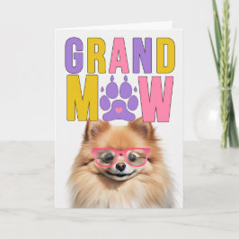 Tarjeta Festiva GrandMAW Pomeranian GrandDOG Grandparents Day