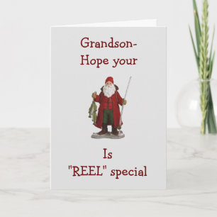 TARJETA FESTIVA GRANDSON ESPERA QUE SUS NAVIDADES SEAN *REEL* ESPE