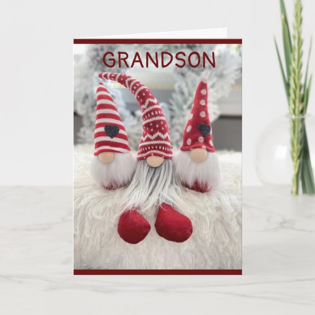 TARJETA FESTIVA **GRANDSON** SABE QUE ESTÁS AMADO (NAVIDADES) (Anverso)