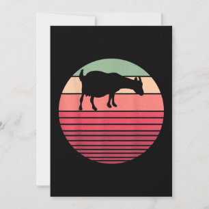 Tarjeta Festiva Granjero Retro Vintage Granja Animal Goat Lover Re