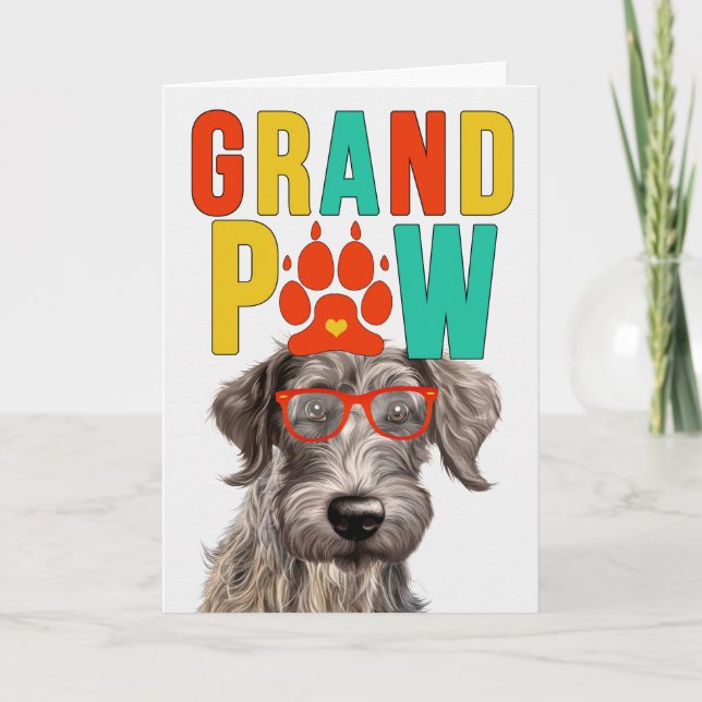 Tarjeta Festiva GranPAW Día de los abuelos de los perros en el Dee (Anverso)