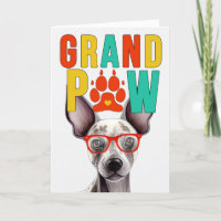 GranPAW Hairless Terrier Funny Abuelitos Day