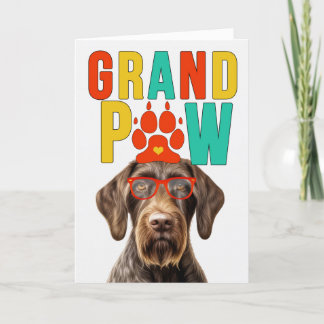 Tarjeta Festiva GranPAW Wirehair Puntero Divertido Día de los Abue
