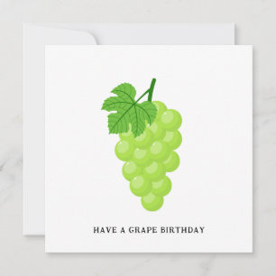Tarjeta Festiva Grapes Birthday Greting Card