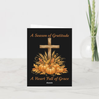 Tarjeta Festiva Gratitude Season Thanksgiving Card