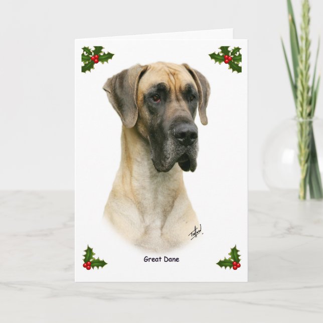 Tarjeta Festiva Great dane 9Y052D-035 (Anverso)