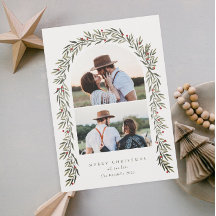 Greenery Arch Modern Script 2 Navidades de fotogra