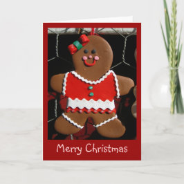 Tarjeta Festiva greeting card - Merry Christmas gingerbread