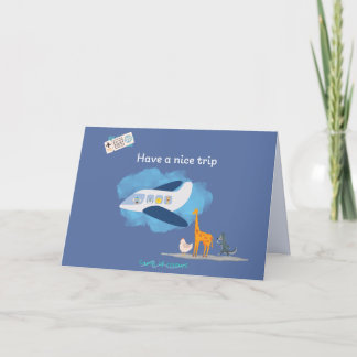 Tarjeta Festiva Greeting card nice trip
