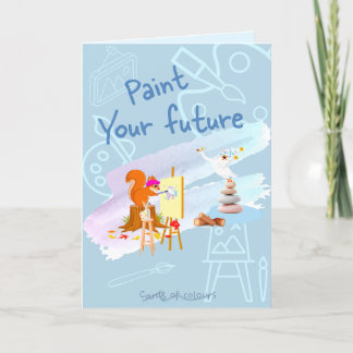 Tarjeta Festiva Greeting card paint your future