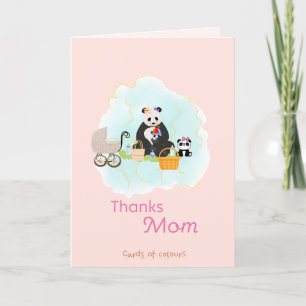 Tarjeta Festiva Greeting card thank you mom