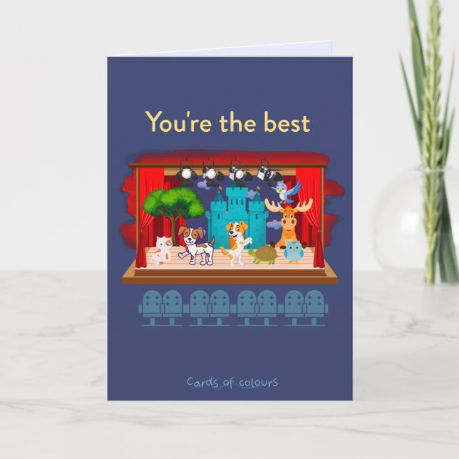 Tarjeta Festiva Greeting card You are the best (Anverso)