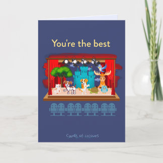 Tarjeta Festiva Greeting card You are the best