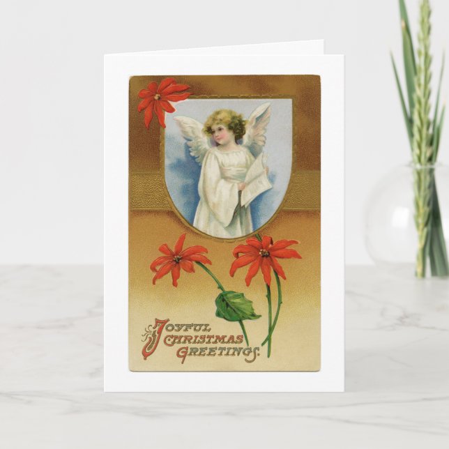Tarjeta Festiva Greetings Angel (Anverso)