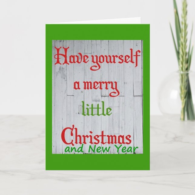 TARJETA FESTIVA GREETINS, NAVIDADES DEL DOMINIO, TE HICISTE (Anverso)