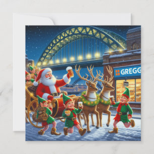 Tarjeta Festiva Greggs junto al Puente