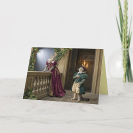 Tarjeta Festiva Grey Tabby Valentine Card