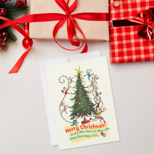 Tarjeta Festiva Grinch clásico   ¡Feliz Navidad!