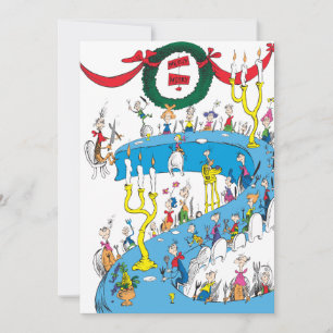 Tarjeta Festiva Grinch Clásico Fiesta Feliz Feliz