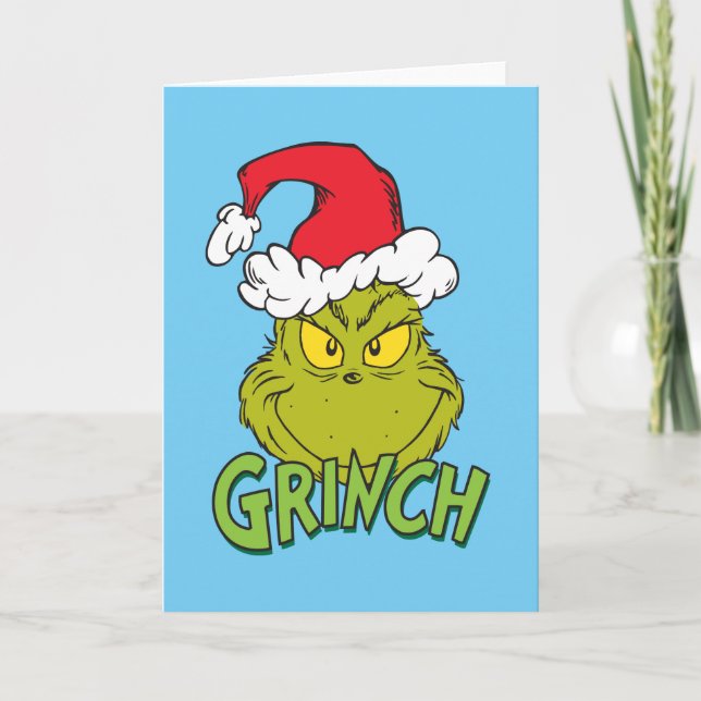 Tarjeta Festiva Grinch clásico | Inocentes o bonitos (Anverso)