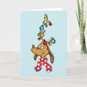 Tarjeta Festiva Grinch Clásico Max - Felices Fiestas
