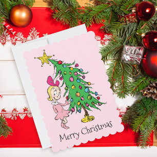 Tarjeta Festiva Grinch Me han dado por Cindi-Lou Quién Buena