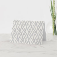 Gris Azteca Pastel Agua Ikat Geométrico Suave