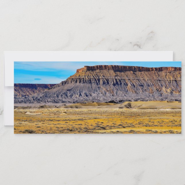 Tarjeta Festiva gris oscuro Mesa (Anverso)